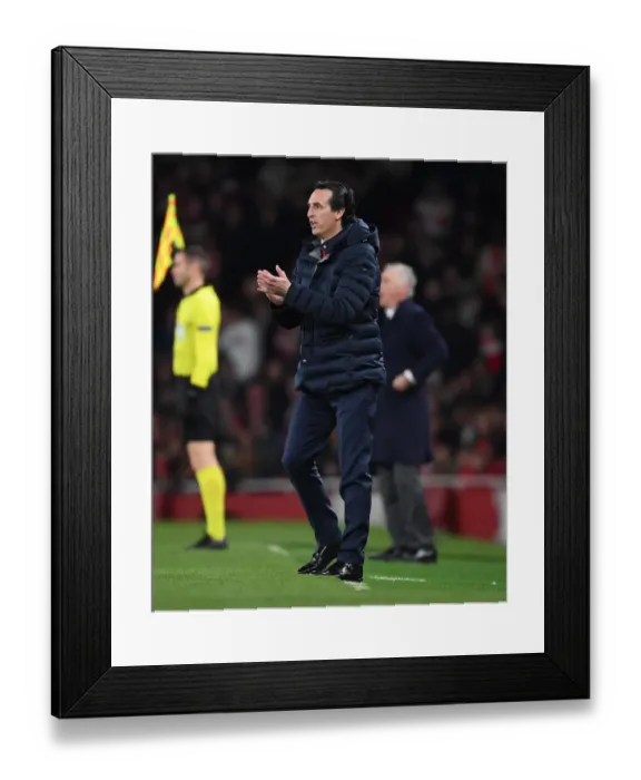 Framed Print : Unai Emery Leads Arsenal in Europa League Quarterfinal Battle Against Napoli Framed Print : Unai Emery Leads Arsenal in Europa League Quarterfinal Battle Against Napoli