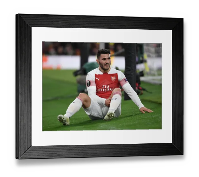 Framed Print : Sead Kolasinac: Arsenal's Focused Warrior Ahead of Europa League Battle vs. Napoli Framed Print : Sead Kolasinac: Arsenal's Focused Warrior Ahead of Europa League Battle vs. Napoli