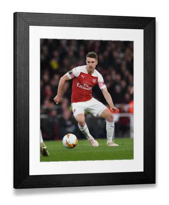 Framed Print : Aaron Ramsey's Europa League Heroics: Arsenal vs. Napoli Framed Print : Aaron Ramsey's Europa League Heroics: Arsenal vs. Napoli