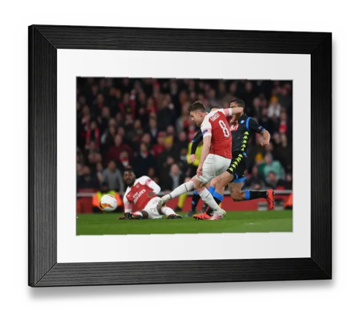 Framed Print : Aaron Ramsey Scores in Arsenal's Europa League Quarterfinal Victory over Napoli (2018-19) Framed Print : Aaron Ramsey Scores in Arsenal's Europa League Quarterfinal Victory over Napoli (2018-19)