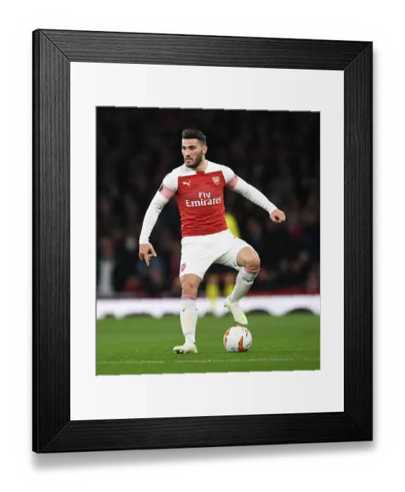 Framed Print : Arsenal vs. S.S.C. Napoli - UEFA Europa League Quarterfinal: Sead Kolasinac Focused at Emirates Stadium Framed Print : Arsenal vs. S.S.C. Napoli - UEFA Europa League Quarterfinal: Sead Kolasinac Focused at Emirates Stadium