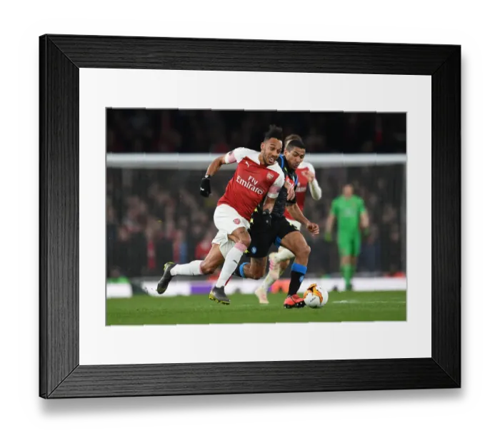 Framed Print : Arsenal vs. Napoli: Aubameyang vs. Allan - Europa League Quarterfinal Battle Framed Print : Arsenal vs. Napoli: Aubameyang vs. Allan - Europa League Quarterfinal Battle