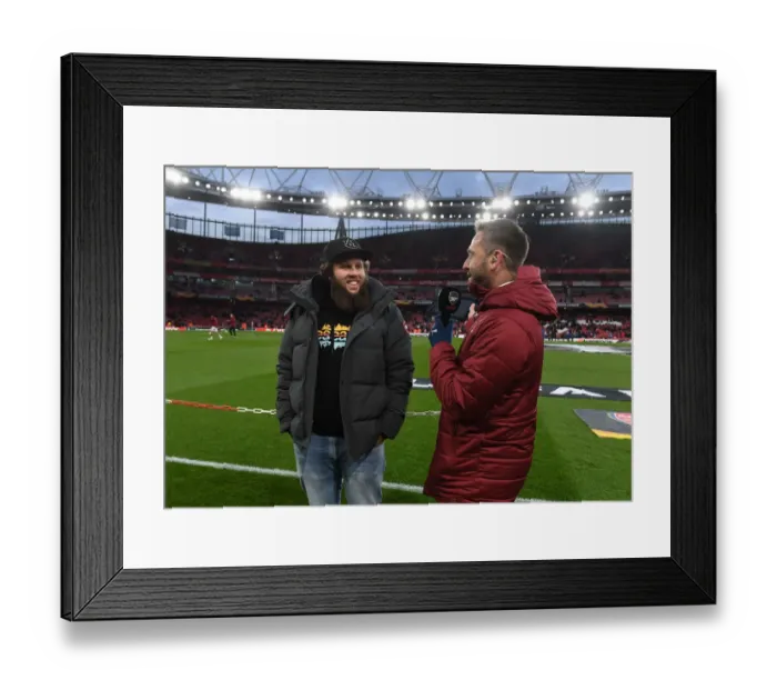Framed Print : Arsenal vs. S.S.C. Napoli: Europa League Quarterfinal Showdown at Emirates Stadium (April 11, 2019)