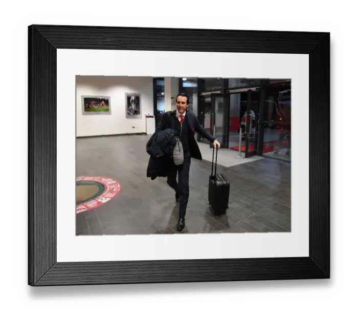 Framed Print : Unai Emery Leads Arsenal in Europa League Battle Against Napoli Framed Print : Unai Emery Leads Arsenal in Europa League Battle Against Napoli