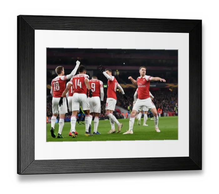 Framed Print : Arsenal's Aaron Ramsey Thrills with Goal in Europa League Quarterfinal vs. Napoli Framed Print : Arsenal's Aaron Ramsey Thrills with Goal in Europa League Quarterfinal vs. Napoli
