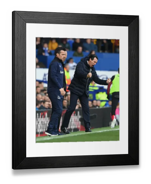 Framed Print : Unai Emery Leads Arsenal in Intense Premier League Clash Against Everton (2018-19)
