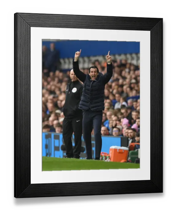Framed Print : Unai Emery Leads Intense Arsenal Showdown Against Everton in the Premier League (2018-19) Framed Print : Unai Emery Leads Intense Arsenal Showdown Against Everton in the Premier League (2018-19)