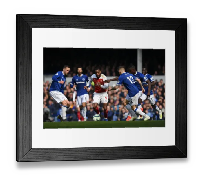 Framed Print : Clash at Goodison Park: Lacazette vs. Sigurdsson and Digne - A Football Rivalry Unfolds Framed Print : Clash at Goodison Park: Lacazette vs. Sigurdsson and Digne - A Football Rivalry Unfolds