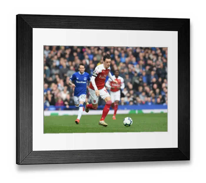 Framed Print : Mesut Ozil (Arsenal). Everton 1:0 Arsenal Framed Print : Mesut Ozil (Arsenal). Everton 1:0 Arsenal