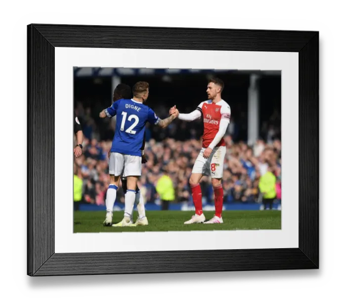 Framed Print : Aaron Ramsey (Arsenal) Lucas Digne (Everton) Framed Print : Aaron Ramsey (Arsenal) Lucas Digne (Everton)