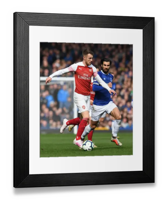 Framed Print : Clash of Midfield Titans: Ramsey vs. Gomes - Premier League 2018-19: Everton vs. Arsenal Framed Print : Clash of Midfield Titans: Ramsey vs. Gomes - Premier League 2018-19: Everton vs. Arsenal