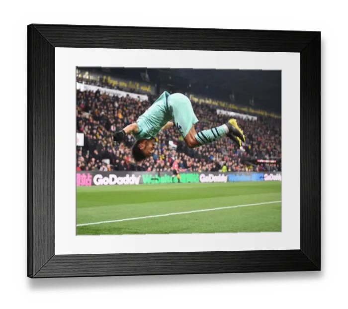 Framed Print : Aubameyang Scores: Arsenal Tops Watford in Premier League Showdown Framed Print : Aubameyang Scores: Arsenal Tops Watford in Premier League Showdown