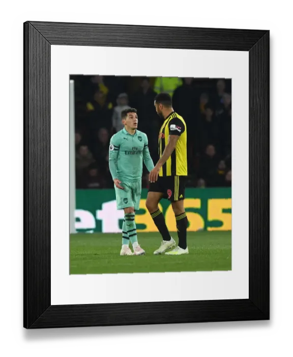 Framed Print : Watford vs. Arsenal: Troy Deeney's Red Card Drama Framed Print : Watford vs. Arsenal: Troy Deeney's Red Card Drama