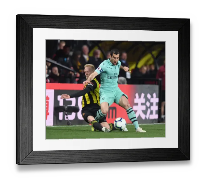 Framed Print : Mkhitaryan's Electrifying Run: Arsenal vs. Watford, Premier League 2018-19 Framed Print : Mkhitaryan's Electrifying Run: Arsenal vs. Watford, Premier League 2018-19