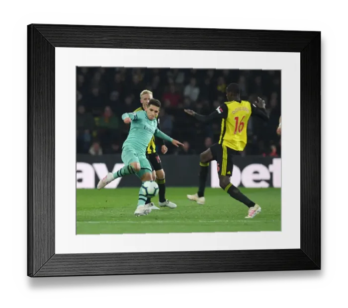 Framed Print : Premier League Showdown: Arsenal vs. Watford at Vicarage Road, April 2019
