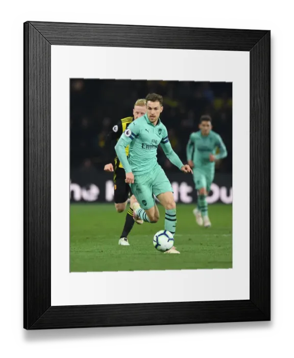 Framed Print : Ramsey's Premier League Triumph: Surging Past Hughes at Vicarage Road (2018-19) Framed Print : Ramsey's Premier League Triumph: Surging Past Hughes at Vicarage Road (2018-19)
