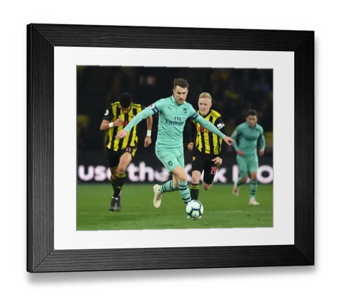 Framed Print : Ramsey's Premier League Triumph: Surges Past Hughes at Vicarage Road (2018-19) Framed Print : Ramsey's Premier League Triumph: Surges Past Hughes at Vicarage Road (2018-19)