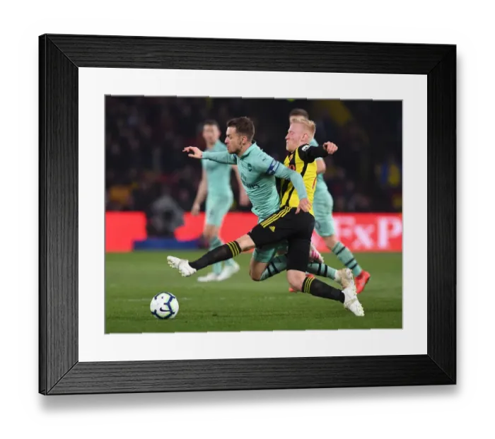 Framed Print : Ramsey's Thrilling Dash: Arsenal's Victory Over Watford (2018-19)