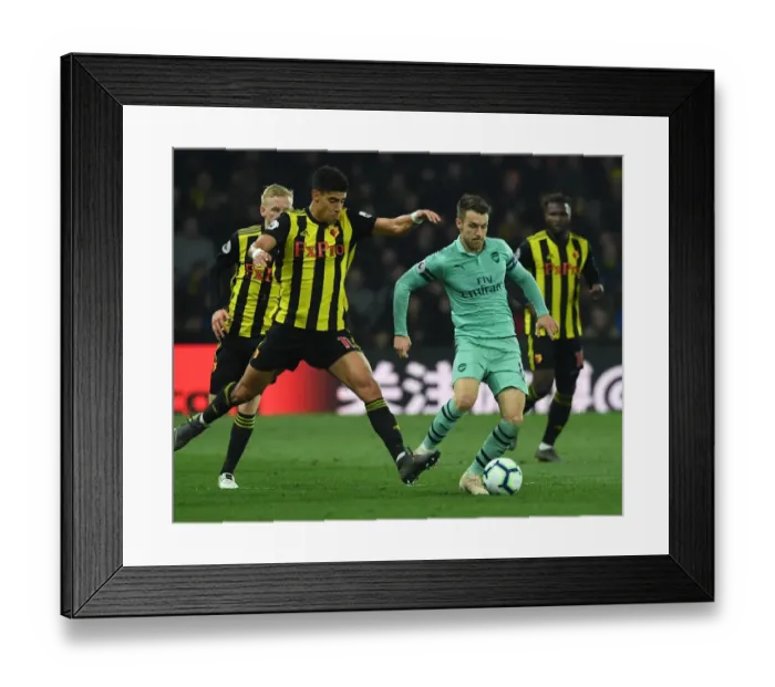 Framed Print : Premier League Showdown: Arsenal vs. Watford at Vicarage Road, April 2019 Framed Print : Premier League Showdown: Arsenal vs. Watford at Vicarage Road, April 2019