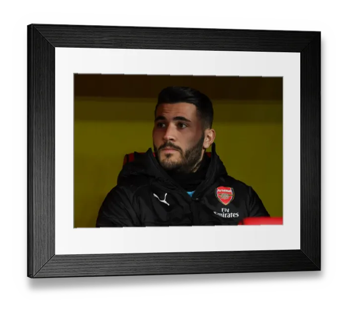 Framed Print : Arsenal's Sead Kolasinac Prepares for Watford Clash in Premier League (2018-19) Framed Print : Arsenal's Sead Kolasinac Prepares for Watford Clash in Premier League (2018-19)
