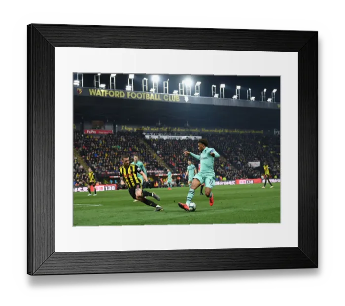 Framed Print : Arsenal's Alex Iwobi Faces Off Against Watford's Daryl Janmaat in Premier League Clash Framed Print : Arsenal's Alex Iwobi Faces Off Against Watford's Daryl Janmaat in Premier League Clash