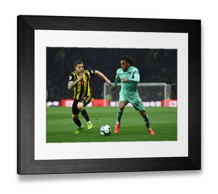 Framed Print : Intense Clash: Iwobi vs. Femenia in Premier League Showdown Framed Print : Intense Clash: Iwobi vs. Femenia in Premier League Showdown
