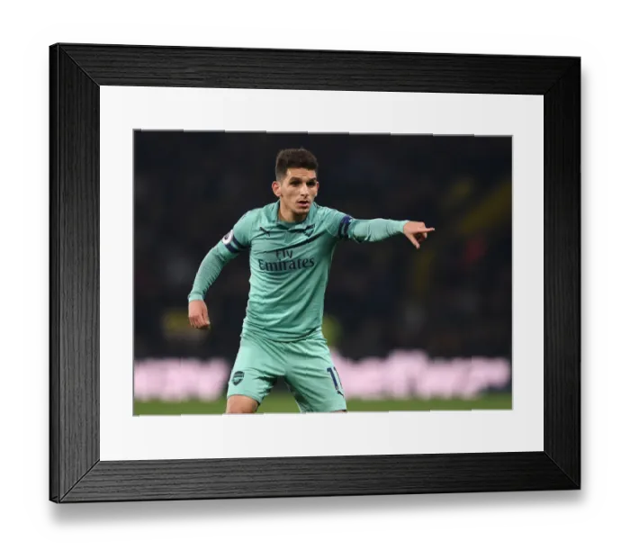 Framed Print : Torreira's Dominant Display: Arsenal's Victory over Watford, Premier League 2018-19