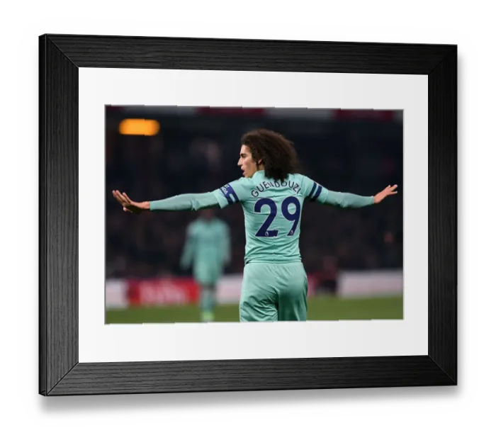 Framed Print : Guendouzi in Action: Arsenal vs. Watford, Premier League 2018-19 Framed Print : Guendouzi in Action: Arsenal vs. Watford, Premier League 2018-19