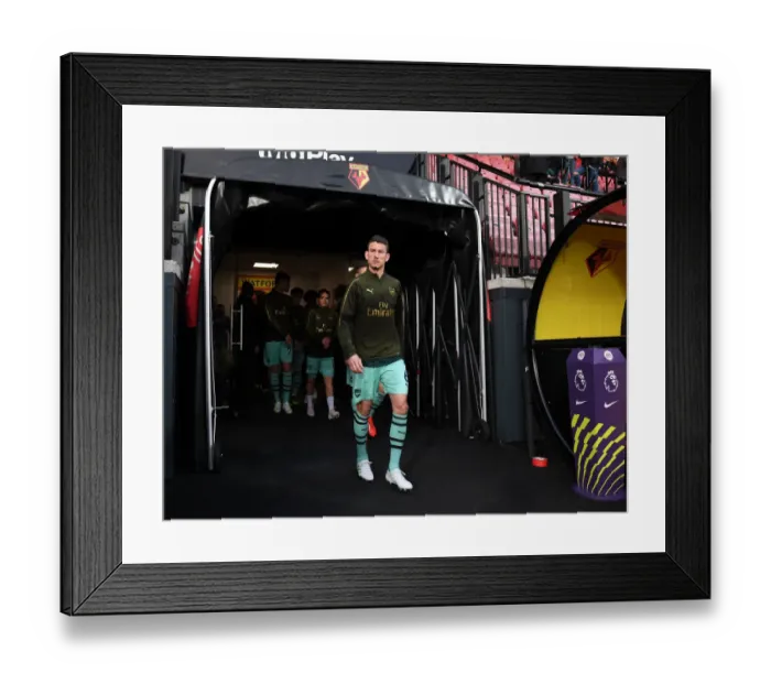 Framed Print : Laurent Koscielny: Arsenal's Focus Ahead of Watford Clash (Watford v Arsenal 2018-19) Framed Print : Laurent Koscielny: Arsenal's Focus Ahead of Watford Clash (Watford v Arsenal 2018-19)