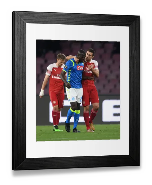 Framed Print : Sokratis and Koulibaly: A Tactical Battle in Napoli v Arsenal UEFA Europa League Quarterfinal Framed Print : Sokratis and Koulibaly: A Tactical Battle in Napoli v Arsenal UEFA Europa League Quarterfinal