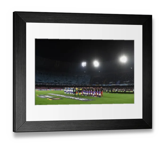 Framed Print : Arsenal vs. Napoli: UEFA Europa League Quarterfinal Showdown, Naples 2019