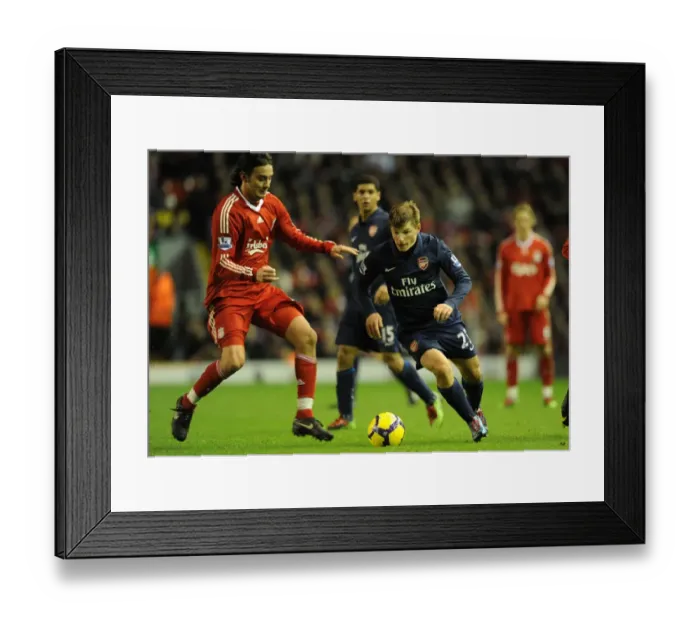 Framed Print : Andrey Arshavin (Arsenal) Alberto Aquilani (Liverpool). Liverpool 1: 2 Arsenal Framed Print : Andrey Arshavin (Arsenal) Alberto Aquilani (Liverpool). Liverpool 1: 2 Arsenal