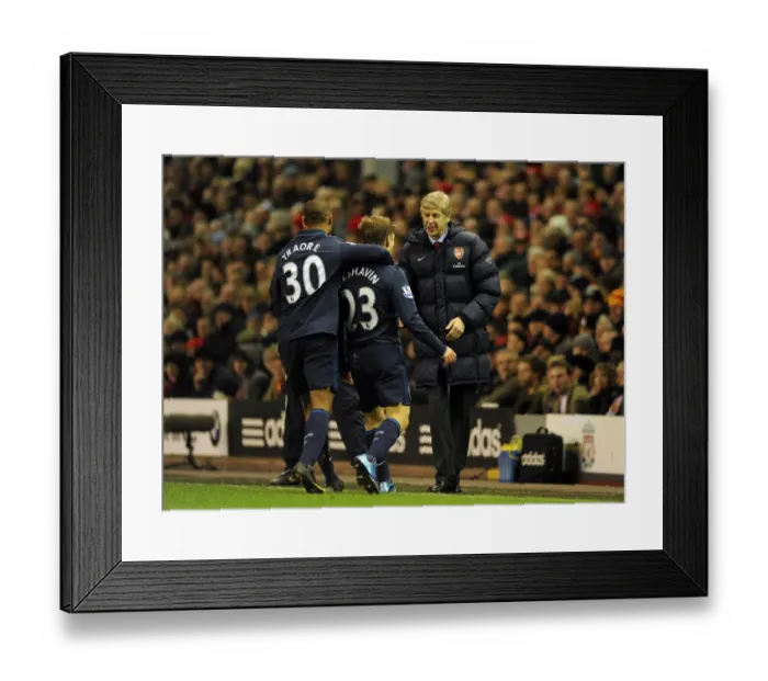 Framed Print : Andrey Arshavin celebrates scoring the 2nd Arsenal goal with Armand Traore Framed Print : Andrey Arshavin celebrates scoring the 2nd Arsenal goal with Armand Traore