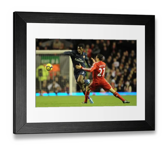 Framed Print : Abou Diaby (Arsenal) Philipp Degen (Liverpool). Liverpool 1: 2 Arsenal, Barclays Premier League Framed Print : Abou Diaby (Arsenal) Philipp Degen (Liverpool). Liverpool 1: 2 Arsenal, Barclays Premier League