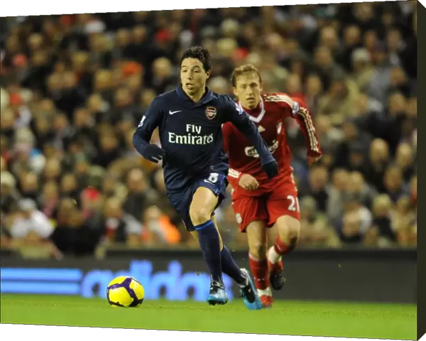 Samir Nasri (Arsenal) Lucas (Liverpool). Liverpool 1: 2 Arsenal, Barclays Premier League