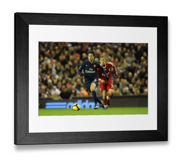 Framed Print : Samir Nasri (Arsenal) Lucas (Liverpool). Liverpool 1: 2 Arsenal, Barclays Premier League Framed Print : Samir Nasri (Arsenal) Lucas (Liverpool). Liverpool 1: 2 Arsenal, Barclays Premier League