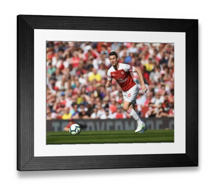 Framed Print : Arsenal's Koscielny in Action Against Crystal Palace (2018-19)