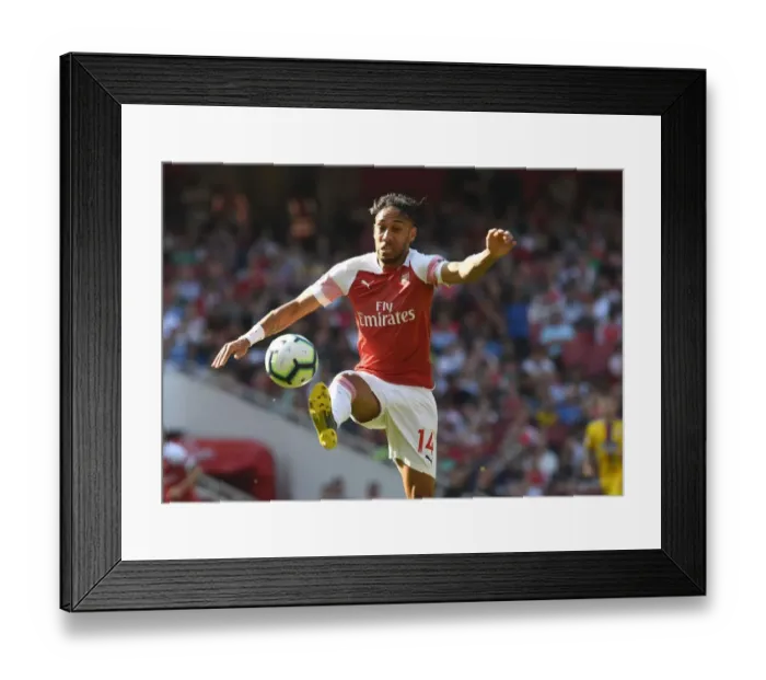 Framed Print : Arsenal's Aubameyang Shines in Premier League Clash Against Crystal Palace Framed Print : Arsenal's Aubameyang Shines in Premier League Clash Against Crystal Palace