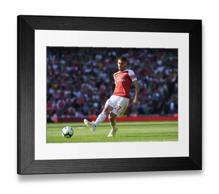Framed Print : Arsenal's Mavropanos in Action against Crystal Palace in the Premier League