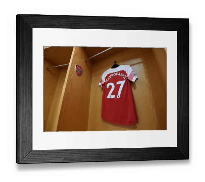 Framed Print : Arsenal's Mavropanos Readies for Crystal Palace Clash in Emirates Stadium Framed Print : Arsenal's Mavropanos Readies for Crystal Palace Clash in Emirates Stadium