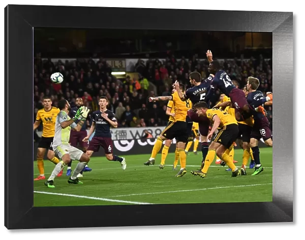 Sokratis Scores the Winning Goal: Wolverhampton Wanderers vs. Arsenal FC, Premier League 2018-19