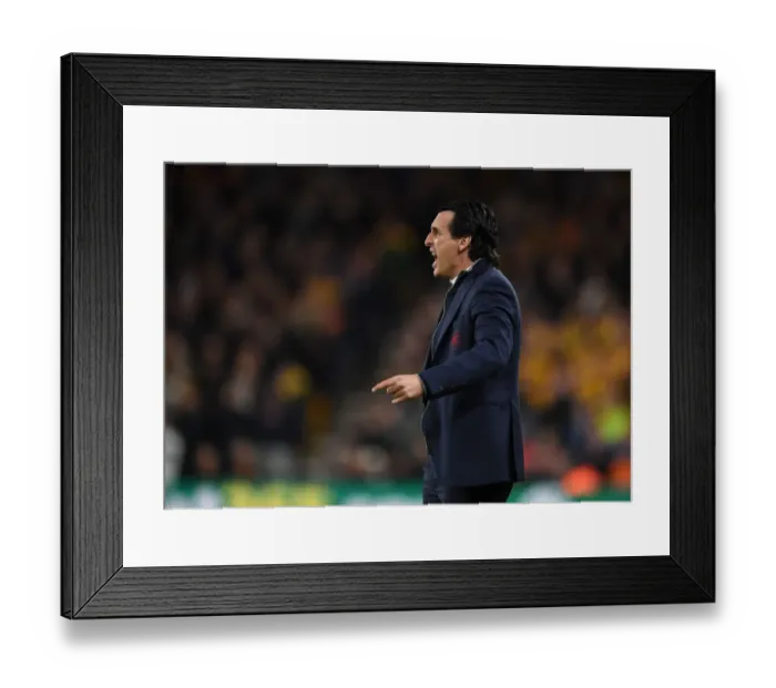 Framed Print : Unai Emery vs. Wolverhampton Wanderers: Arsenal's Premier League Showdown (2018-19)