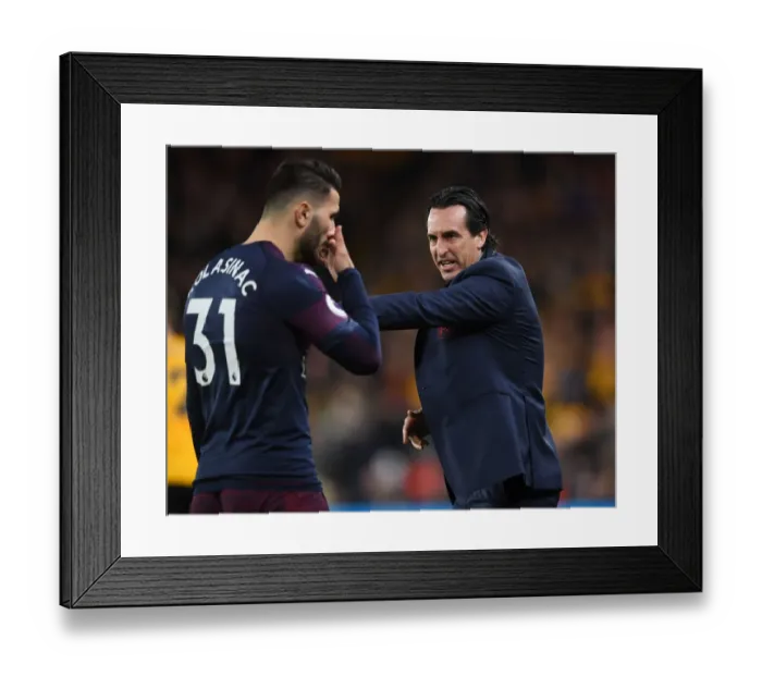 Framed Print : Unai Emery Leads Arsenal at Wolverhampton: Premier League Clash (April 2019)