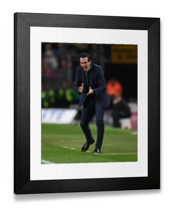 Framed Print : Unai Emery vs. Wolverhampton Wanderers: Arsenal's Premier League Showdown (2018-19)