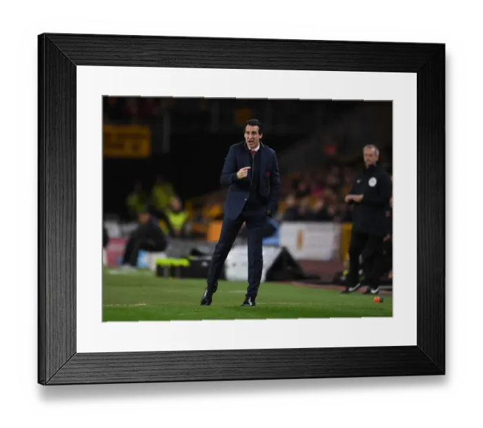 Framed Print : Unai Emery Faces Off Against Wolverhampton Wanderers in Premier League Clash (2018-19) Framed Print : Unai Emery Faces Off Against Wolverhampton Wanderers in Premier League Clash (2018-19)