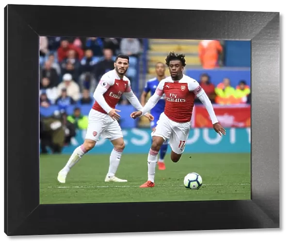 Arsenal's Alex Iwobi in Action against Leicester City - Premier League Showdown (2018-19)