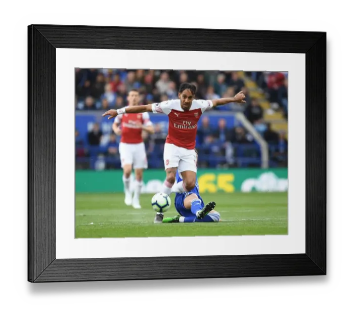 Framed Print : Aubameyang vs Maddison: Intense Battle in Leicester City vs Arsenal FC Premier League Clash Framed Print : Aubameyang vs Maddison: Intense Battle in Leicester City vs Arsenal FC Premier League Clash