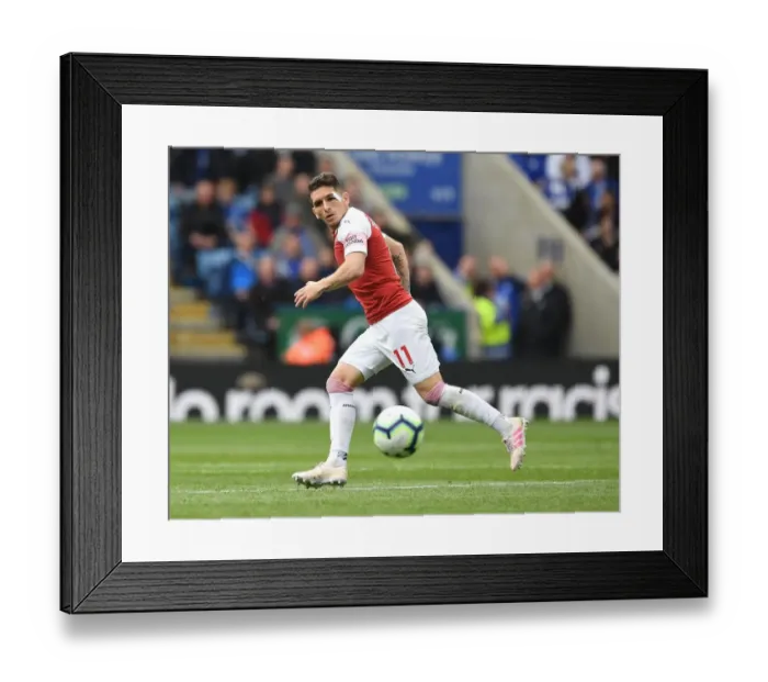 Framed Print : Torreira's Dominant Display: Arsenal's Win Against Leicester City, Premier League 2018-19