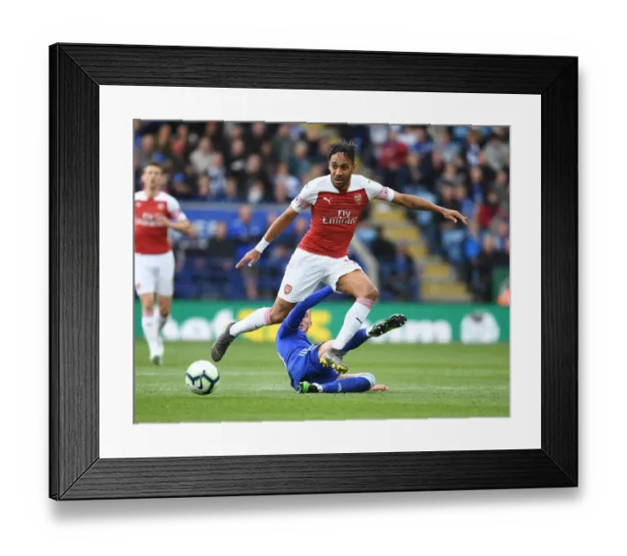 Framed Print : Aubameyang vs Maddison: Leicester City vs Arsenal FC - Premier League Showdown Framed Print : Aubameyang vs Maddison: Leicester City vs Arsenal FC - Premier League Showdown