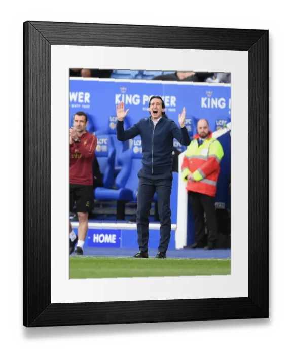 Framed Print : Unai Emery vs Leicester City: Premier League Showdown Framed Print : Unai Emery vs Leicester City: Premier League Showdown